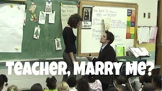 Romantic Marriage Proposal to Teacher in Classroom [upl. by Desi]