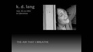 kd lang  The Air That I Breathe [upl. by Ihcelek]