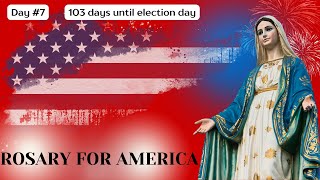 Power Prayer  Daily Rosary for DJT and the USA [upl. by Ahsinnek]