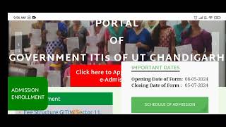 iti form fill up 2024  iti form fill up 2024 Chandigarh  iti form fill up [upl. by Otti]