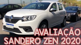 Avaliação Renault Sandero 10 2020 versão ZEN  será que Vale 49 mil [upl. by Marsland]