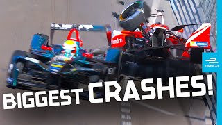 Biggest Crashes In Formula E History [upl. by Etnemelc]