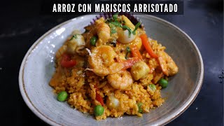 Como Preparar Arroz con Marisco Arrisotado  Receta Peruana [upl. by Koppel]