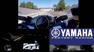 Yamaha R6 vs R7 vs R3  Acceleration amp Top Speed [upl. by Elagibba]