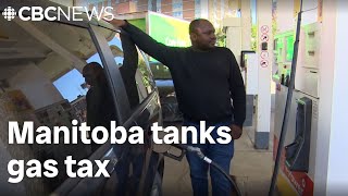 Manitoba tanks gas tax for remainder of 2024 [upl. by Bucella]