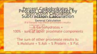 Proximate Analysis  Percent Carbohydrates [upl. by Rad]