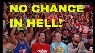 WWE UNIVERSE SINGING NO CHANCE IN HELL VINCE McMAHONS THEME RAW AFTER WRESTLEMANIA [upl. by Nollid974]