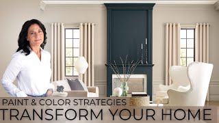 Paint and Color Strategies To Transform Your Home  Interior Design [upl. by Enegue]