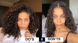 STYLING CURLY HAIR DOS amp DONTS for volume and definition  Jayme Jo [upl. by Eico]