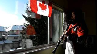 quot O Canada  quot  Clarinet version Canadian national anthem with lyrics [upl. by Eessac]