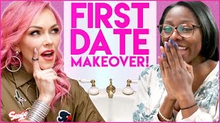 FIRST DATE SURPRISE MAKEOVER Stalled w Kandee Johnson [upl. by Nylssej766]