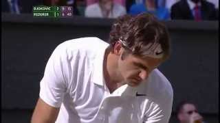 Roger Federer takes us into a fifth set  Wimbledon 2014 [upl. by Macdonell397]