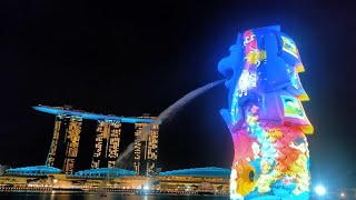 Singapore New year 2024 countdown Live singapore merlion newyear2024 marinabaysingapore [upl. by Emmott]