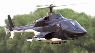 New version Full custom Airwolf 500size RC Heli Test flight [upl. by Josephina]