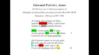 Giovanni Pascoli quotAranoquot 1886 da quotMyricaequot  testo lettura parafrasi analisi e commento [upl. by Jozef]