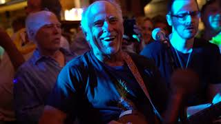 Jimmy Buffett at BAZ Bar in St Barth Plays Margaritaville During the 2019 Bucket Regatta [upl. by Airot]