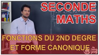 Fonction du second degré et forme canonique  Maths seconde  Les Bons Profs [upl. by Dahlstrom]