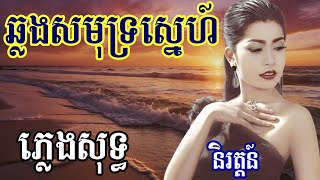 ឆ្លងសមុទ្រស្នេហ៍ karaoke ភ្លេងសុទ្ធ និរត្តន៍ [upl. by Vernen]