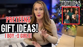 Preteen Boys  Girls Gift Ideas What I Got My 6 Kids For Christmas  Christy Gior [upl. by Alleon]