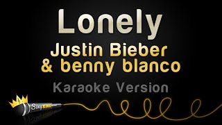 Justin Bieber amp benny blanco  Lonely Karaoke Version [upl. by Anurb]