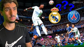 FIFA 22 DEVENIR PRO JE SIGNE AU PSG OU LE REAL MADRID [upl. by Aneeles]