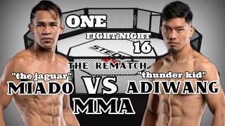 Lito adiwang vs Jeremy Miado 2 MiadoVsAdiwang2 mma onechampionship onefightnight16 [upl. by Sivar]