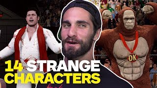 14 Weird Characters WWE Superstars Want in WWE 2K18 [upl. by Ecinej345]