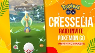 Pokémon GO Live 🔴  Shiny Cresselia Raid invite Live with Subscriber  Raid Invite [upl. by Etnovad]