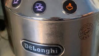 How to Descale a Delonghi Dedica EC685 Home Espresso Machine [upl. by Nollahs]