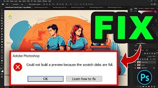 How to FIX Photoshop Scratch Disks Are Full Cannot Save [upl. by Ecadnak]