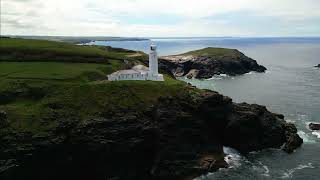 Trevose Head Lighthouse  Cornwall UK  Drone [upl. by Neona535]