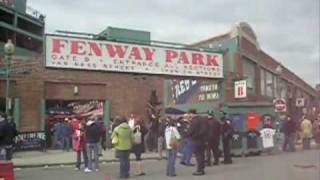 Fenway Park Opening Day 2009 with Flyover [upl. by Etti]