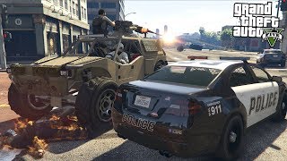 ARMY VS COPS WAR GTA 5 Mods [upl. by Orian]