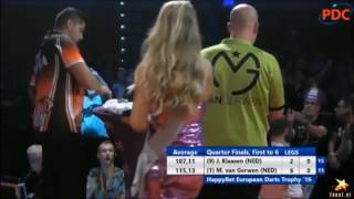 Michael van Gerwen No Handshake Jelle Klaasen ONCE AGAIN [upl. by Solracsiul]