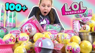 OPENING 100 LOL Surprise Toys in 1 Minute Challenge [upl. by Kielty423]