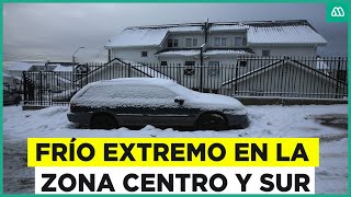 Ola de frío en zona centro y sur Termómetros llegarán hasta los 5 grados bajo cero [upl. by Hanafee]