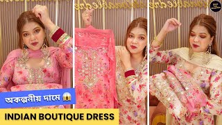 অকল্পনীয় দাম এ boutique স্টাইলের ড্রেস 😱😱😱  Three piece dress collection [upl. by Amled]