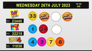 1030am NLCB Online Draws Wednesday 26th July 2023 [upl. by Eoz483]