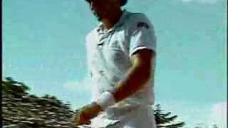 Wilander Leconte French Open 1985 1st tie break [upl. by Kapoor931]