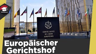 Europäischer Gerichtshof einfach erklärt  EuGH und Gericht  Aufgaben  Gerichtshof der EU erklärt [upl. by Nevlin]