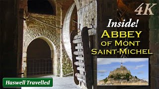 Stunning Masterpiece Gothic Abbey of Mont SaintMichel  Normandy France 4K [upl. by Deaner]