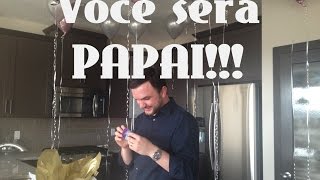 DANDO A NOTÍCIA DE GRAVIDEZ AO PAPAI [upl. by Nagear]