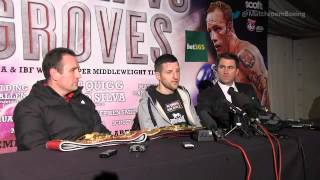 Carl Froch post Groves fight press conference [upl. by Ahsiekin]