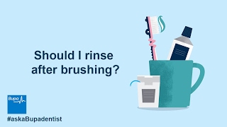 Should I rinse after brushing  Bupa Health [upl. by Cirre206]