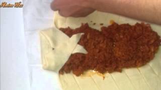 Recette facile feuilleté tressé miettes de thon à la tomatesوصفة سهلةعجين ب التونة [upl. by Epoillac]