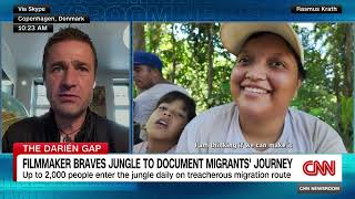 Filmmaker braves the Darién Gap to document migrants journey  Rasmus Krath interview on CNN [upl. by Allehc]