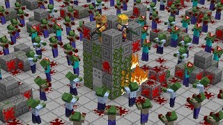 АРМИЯ ЗОМБИ ЗАХВАТИЛА ГОРОД ОНИ ОКРУЖИЛИ НАС НА КРЫШЕ НАС УБЬЮТ MINECRAFT АПОКАЛИПСИС МАЙНКРАФТ [upl. by Argela103]