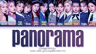 IZONE Panorama Lyrics 아이즈원 Panorama 가사 Color Coded Lyrics [upl. by Zahc]