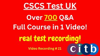 CSCS Card UK  CSCS Test 2024  CSCS Test for Green Card cscscard  21 fullcourse [upl. by Ayaj]