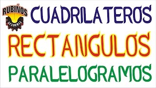 Rectángulos  Ejercicios Resueltos de Geometría RubiñosCuadriláteros  Paralelogramos [upl. by Eiral236]